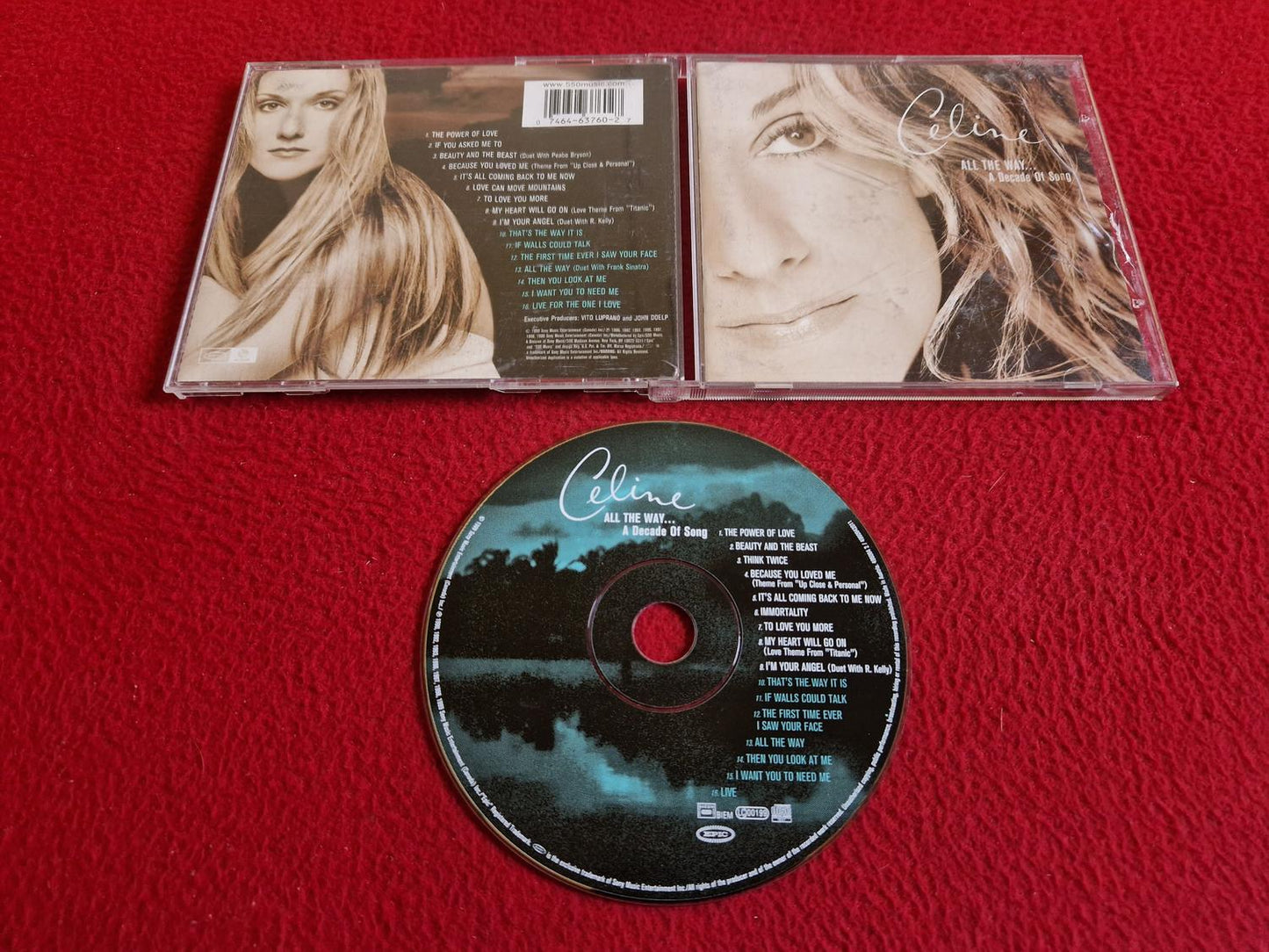 CELINE DION ALL THE WAY A DECADE OF SONG CD