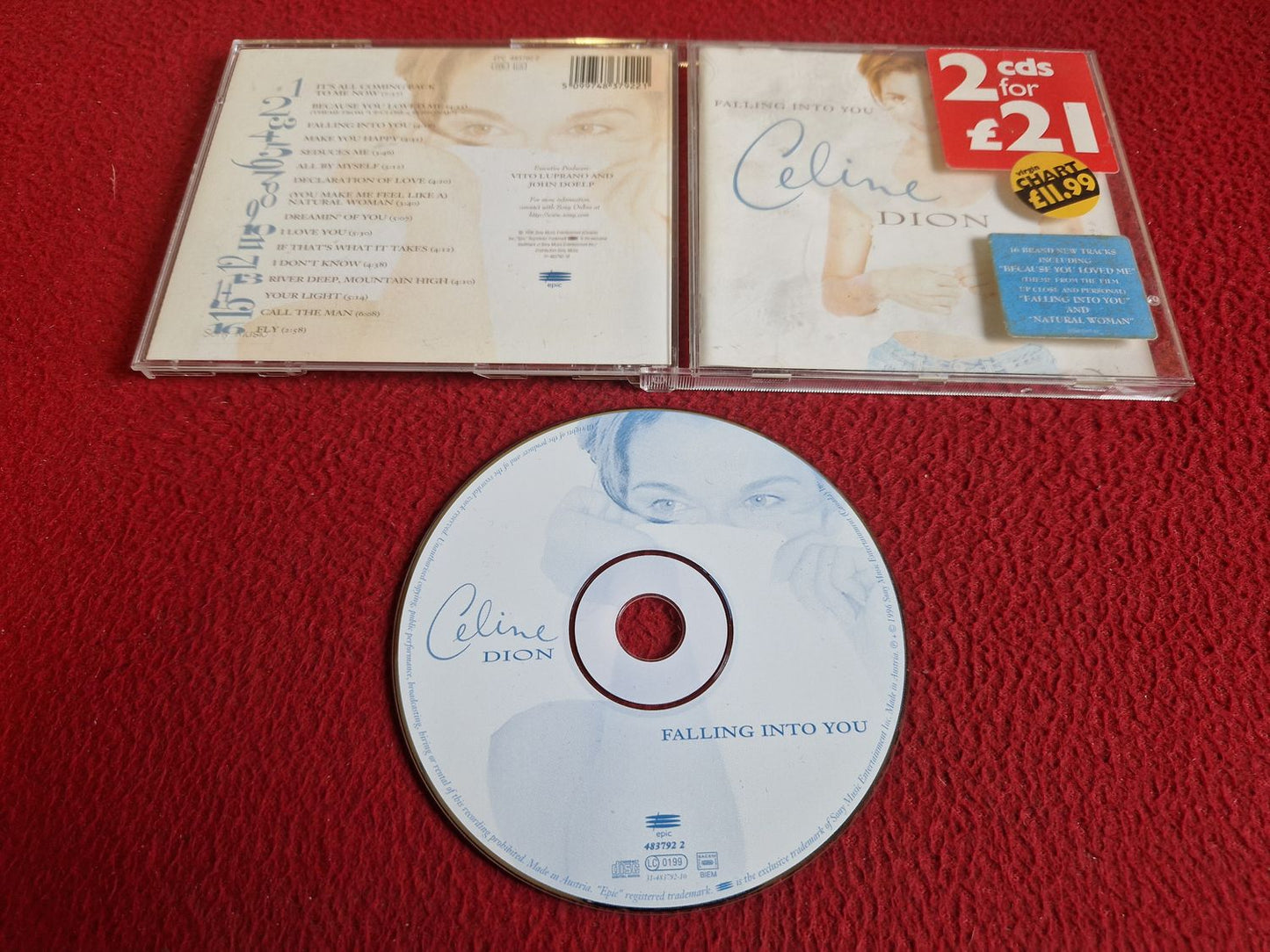 CELINE DION FALLING INTO YOU CD