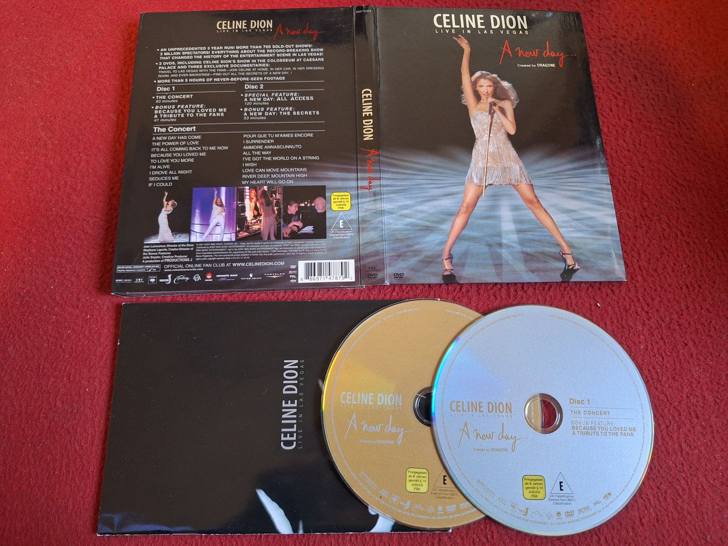 CELINE DION LIVE IN LAS VEGAS A NEW DAY DVD