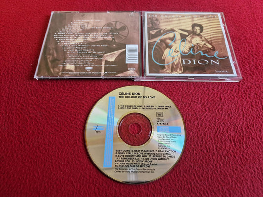 CELINE DION THE COLOUR OF MY LOVE CD