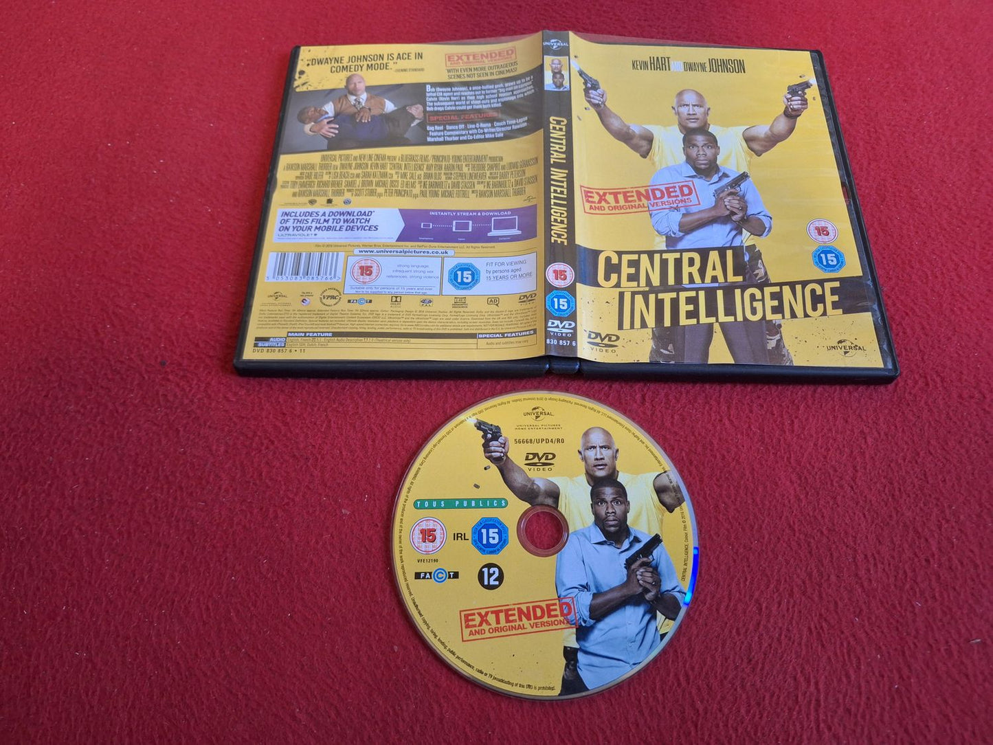 CENTRAL INTELLIGENCE DVD