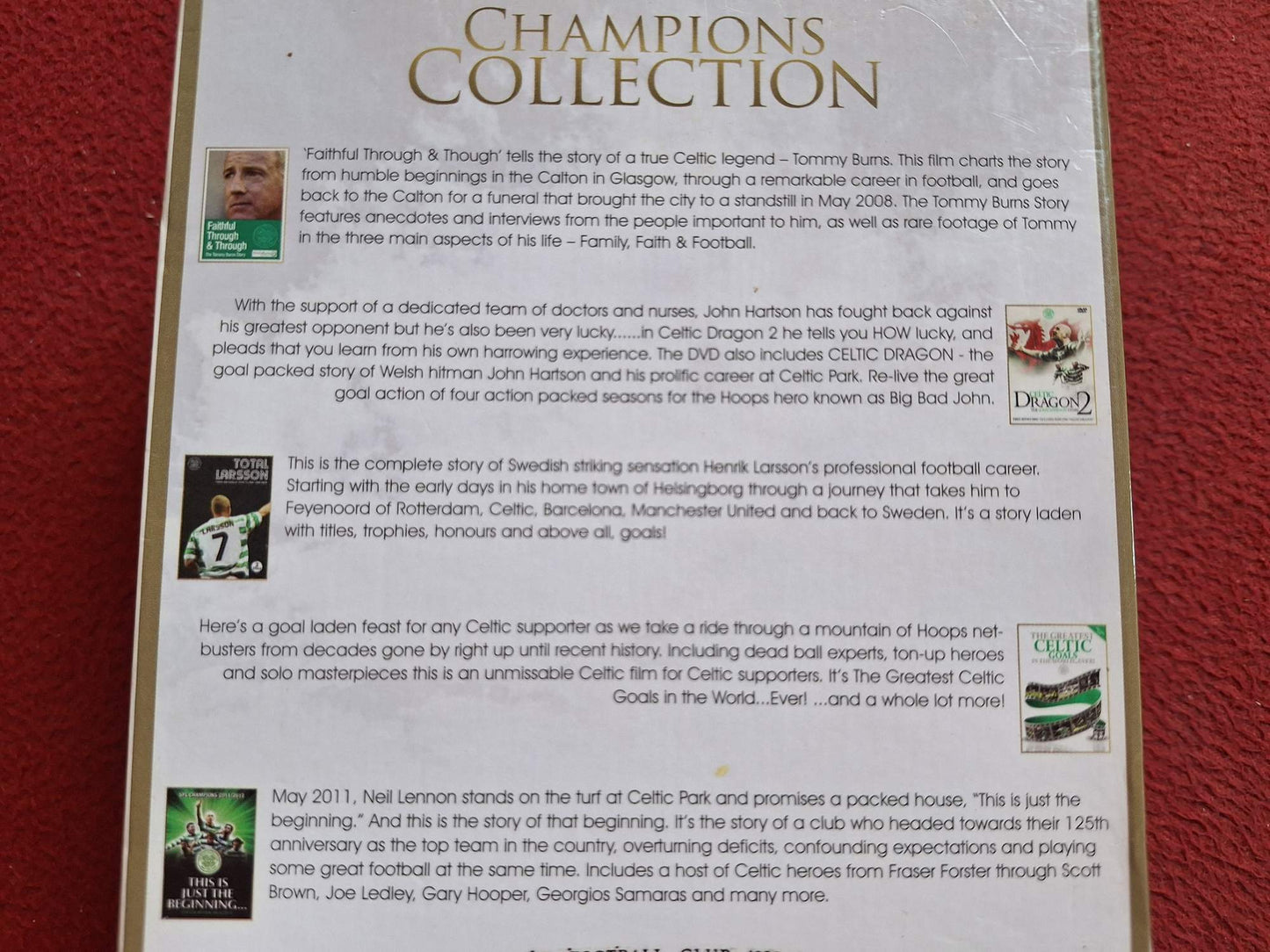 CHAMPIONS COLLECTION FIVE DVD BOX SET