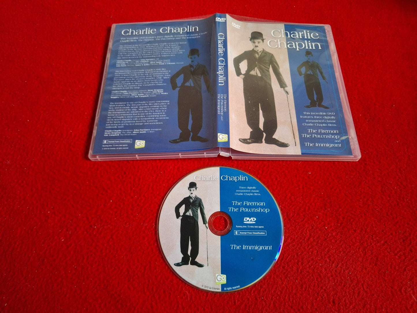 CHARLIE CHAPLIN - THE FIREMAN / THE PAWNSHOP / THE IMMIGRANT DVD