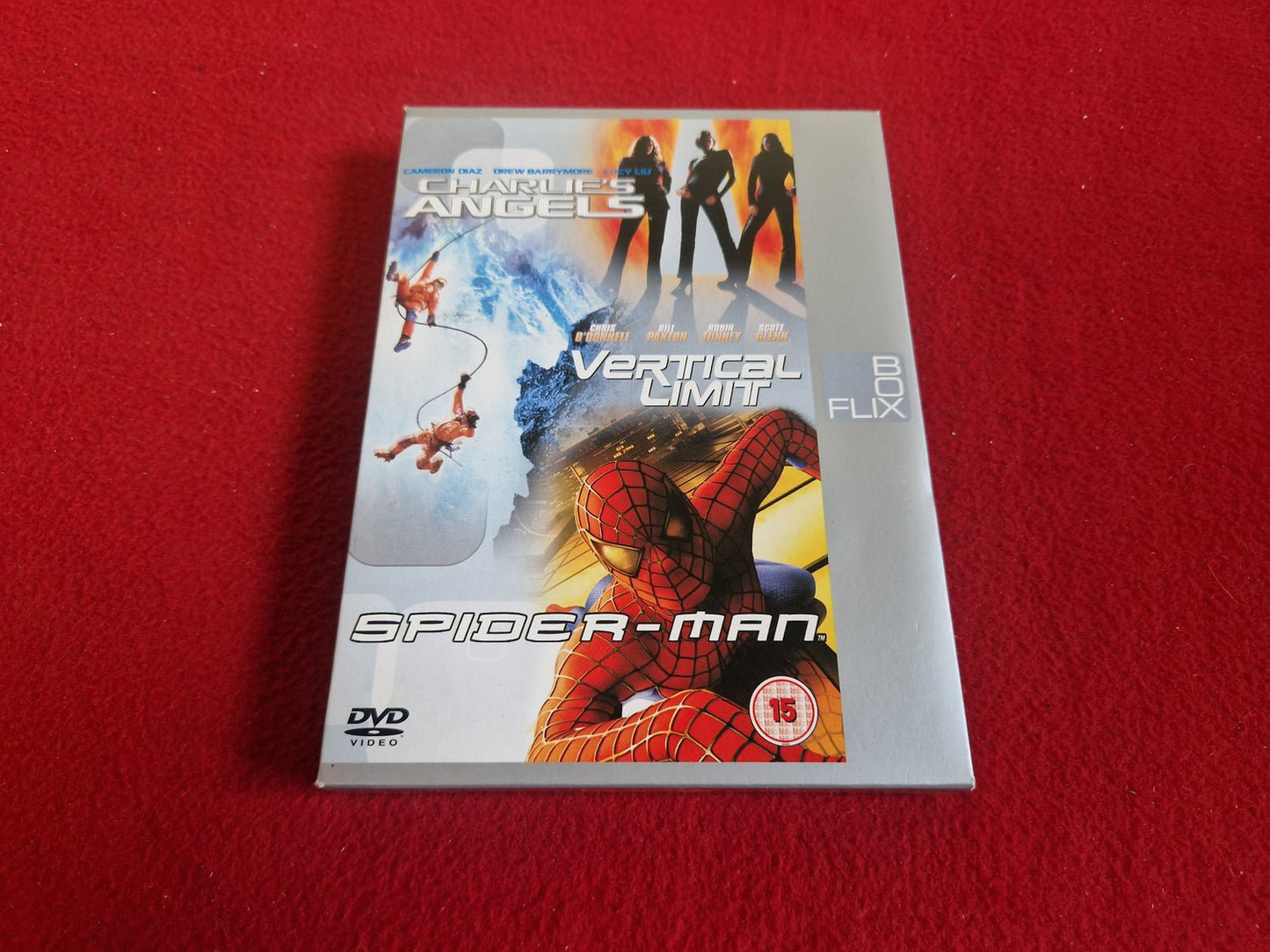 CHARLIES ANGELS / VERTICAL LIMIT / SPIDER-MAN BOX till DVD