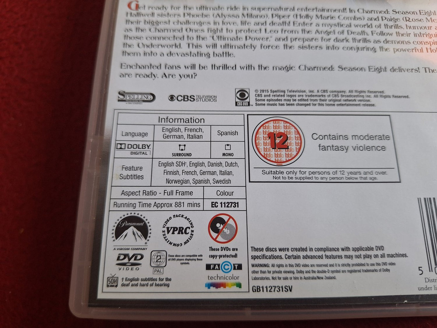 CHARMED SEASON 8 BOX DVD
