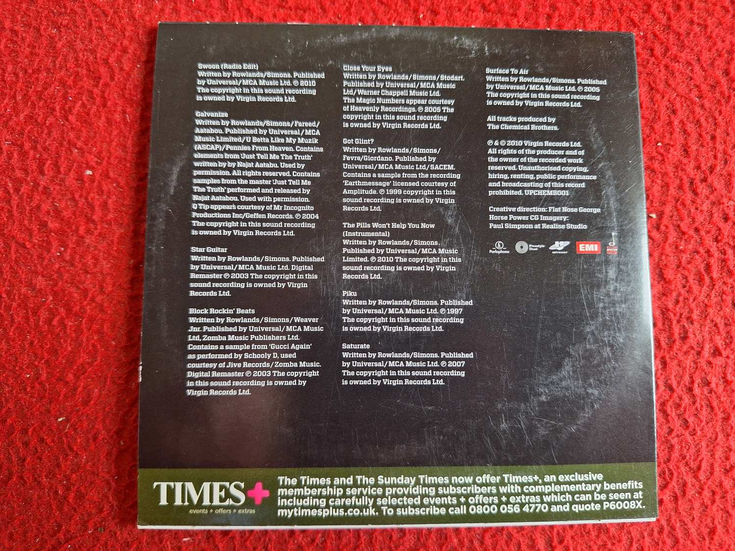 CHEMICAL BROTHERS FOR ALL YOU ARE [ THE SUNDAY TIMES ] CD
