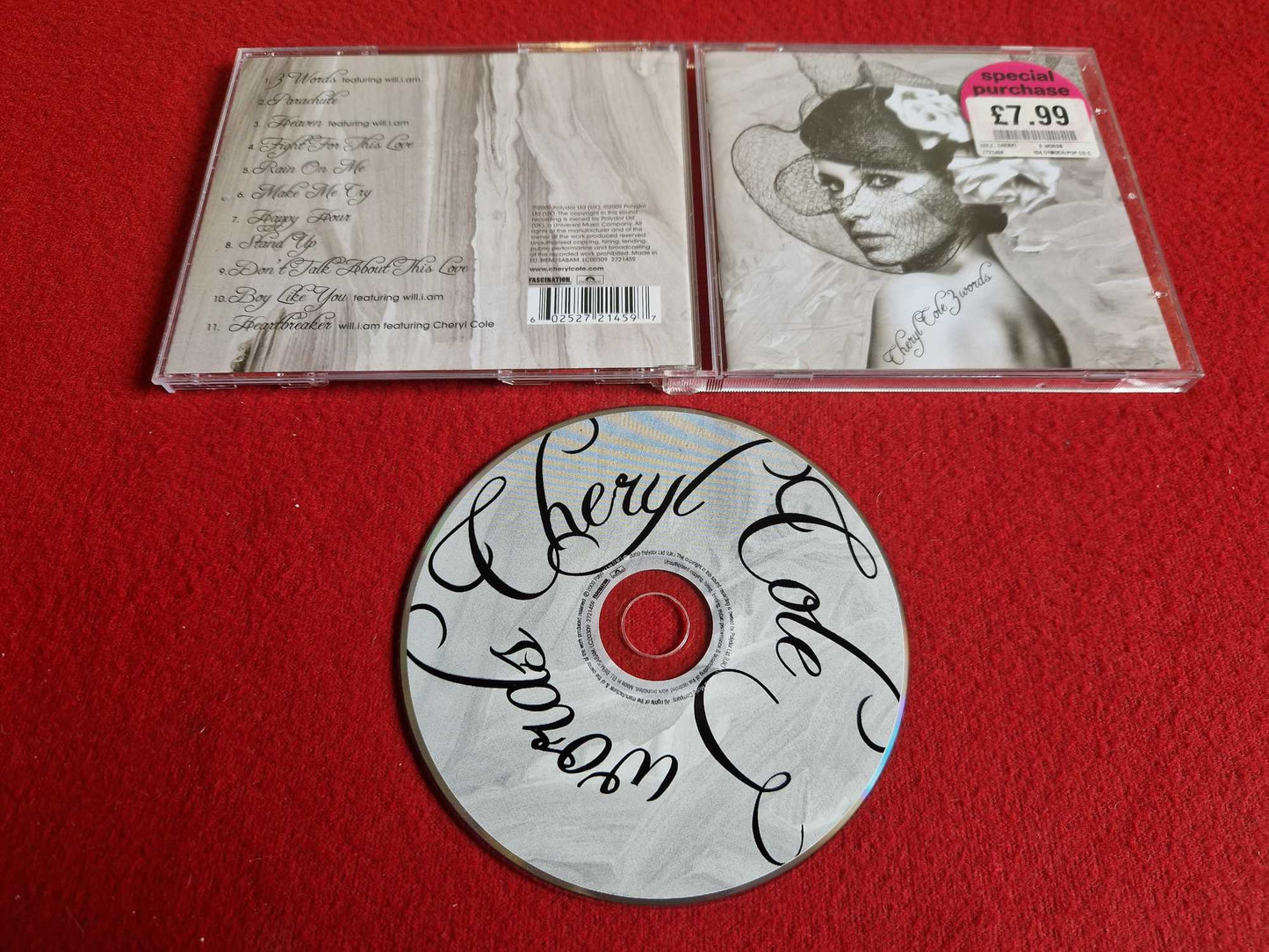 CHERYL COLE 3 WORDS CD