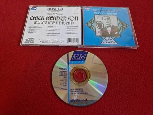 CHICK HENDERSON WITH JOE LOSS AND HIS BAND BEGIN THE BEGUINE till CD