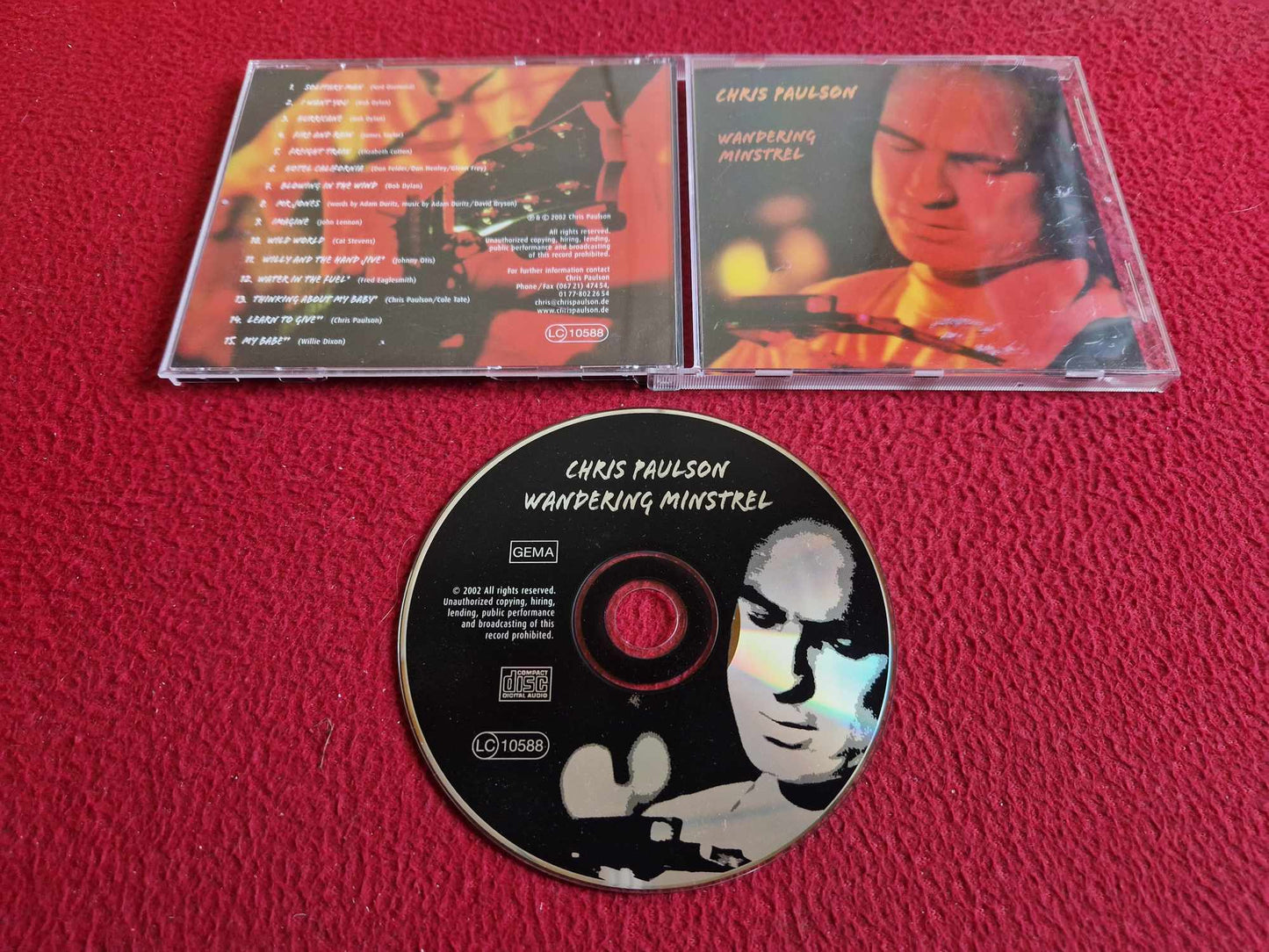 CHRIS PAULSON WANDERING MINSTREL CD