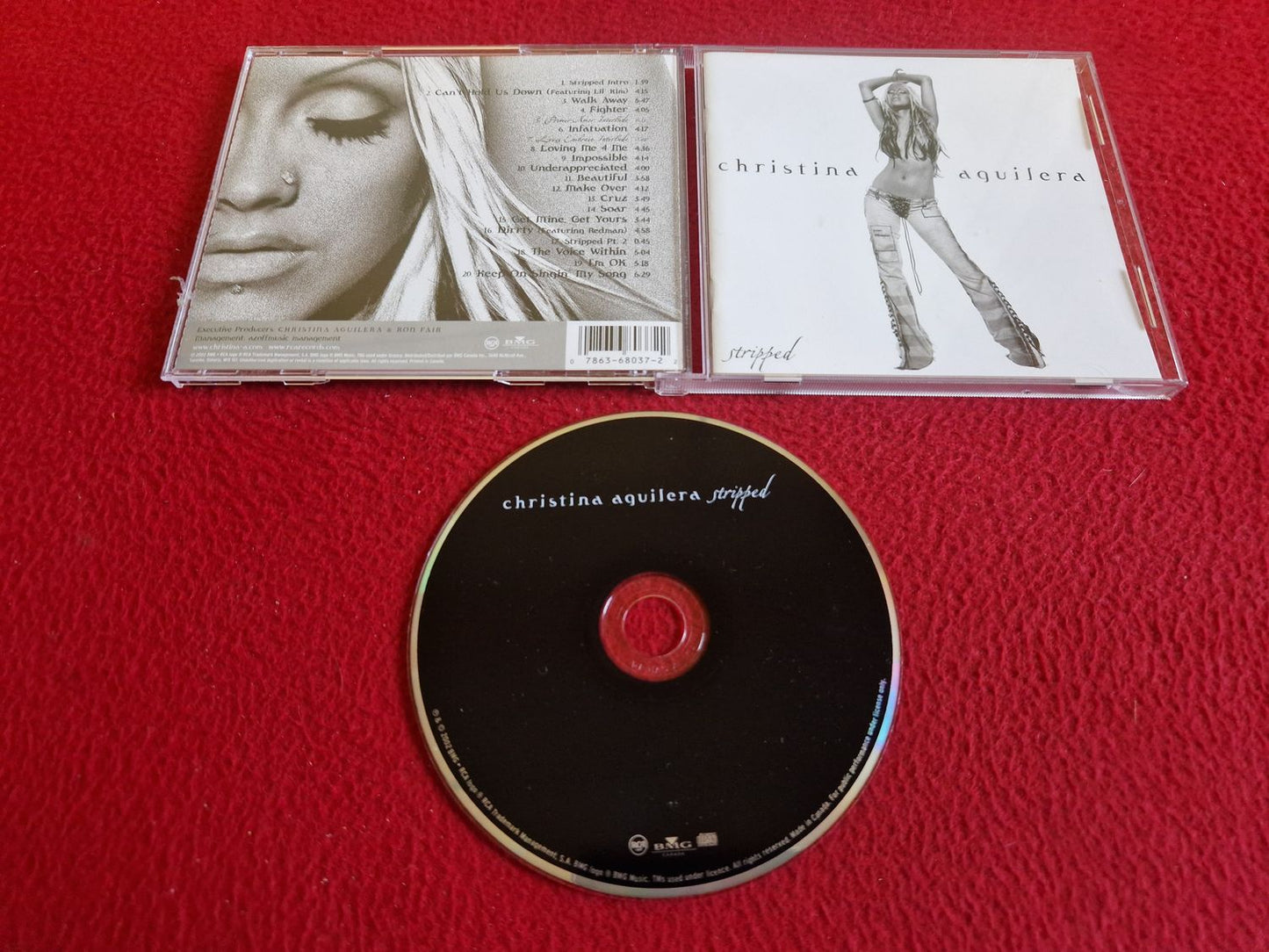 CHRISTINA AGUILERA STRIPPED CD
