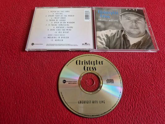 CHRISTOPHER CROSS GREATEST HITS LIVE CD