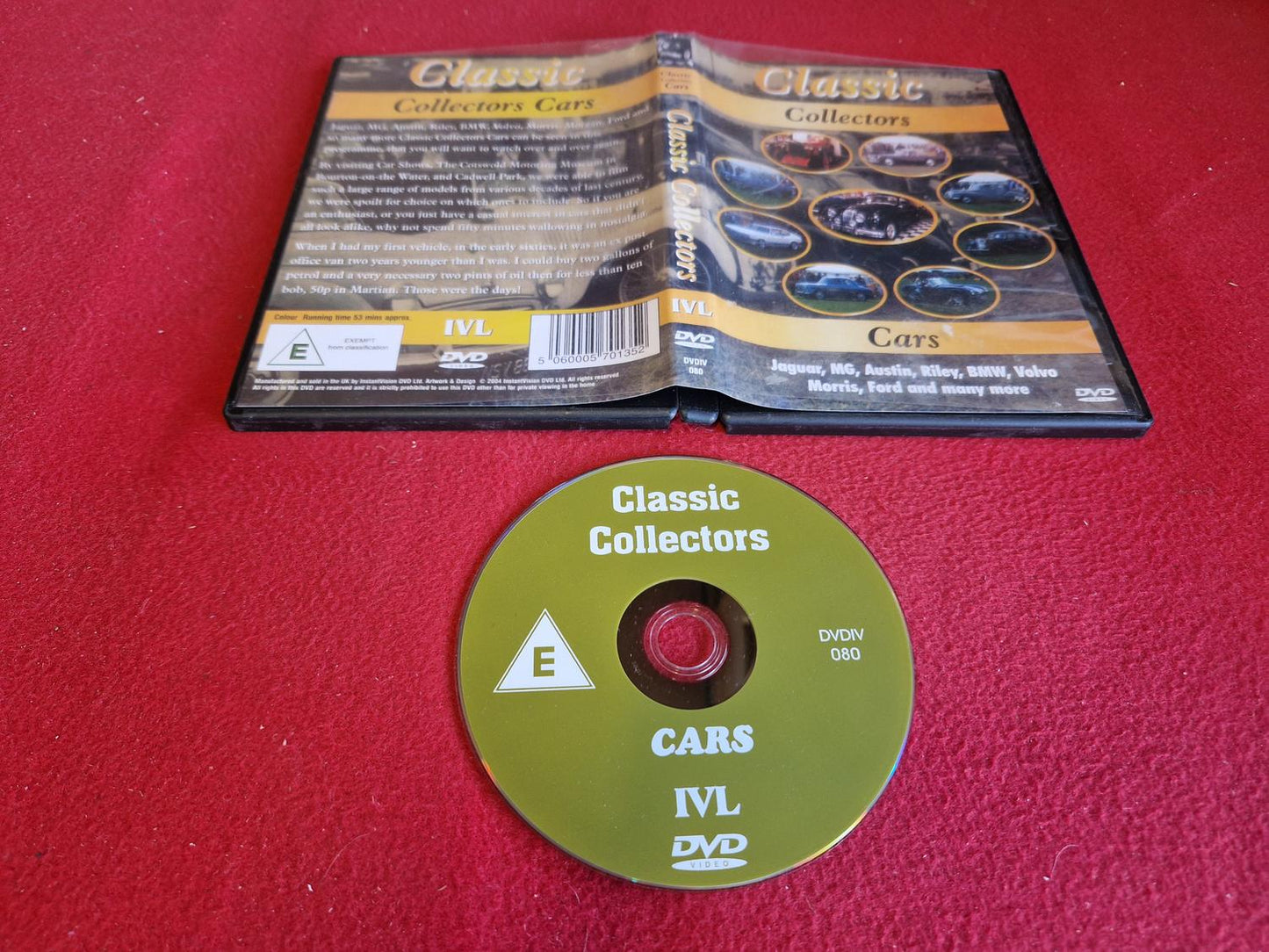 CLASSIC COLLECTORS CARS [ JAGUAR MG AUSTIN RILEY BMW VOLVO mfl ] till DVD