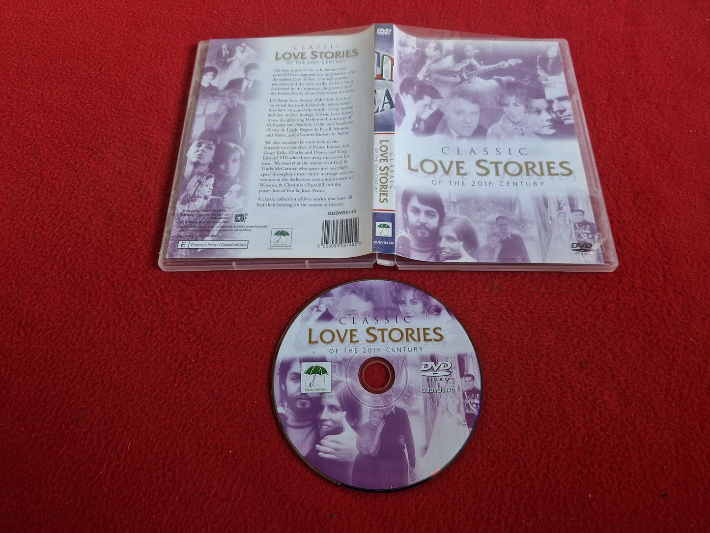 CLASSIC LOVE STORIES OF THE 20TH CENTURY DVD