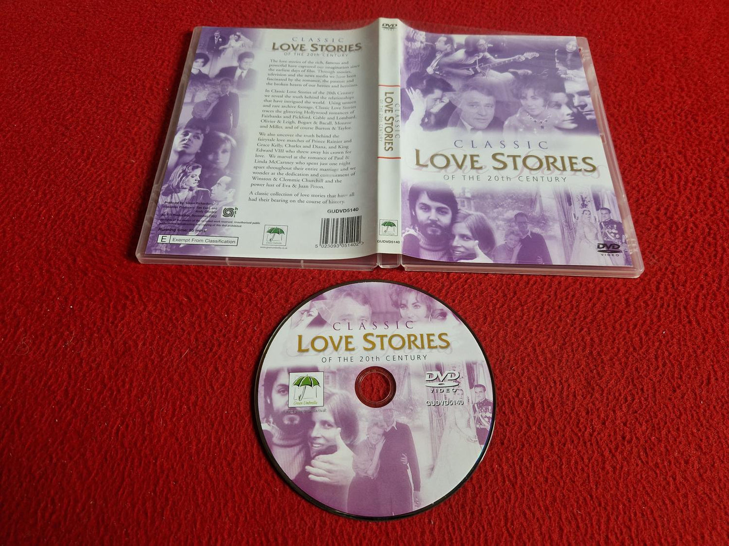 CLASSIC LOVE STORIES OF THE 20TH CENTURY DVD