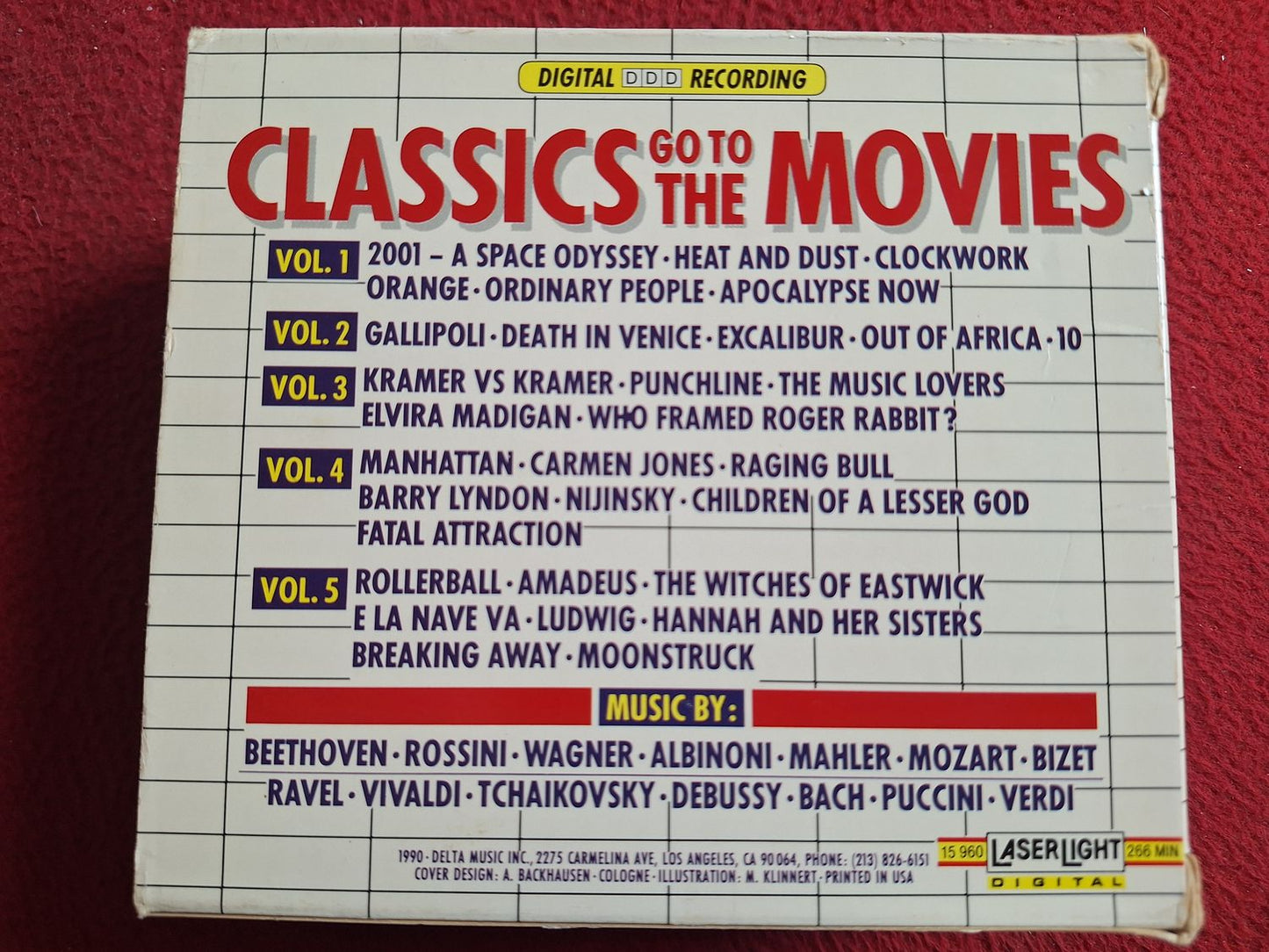 CLASSICS GO TO THE MOVIES CD BOX