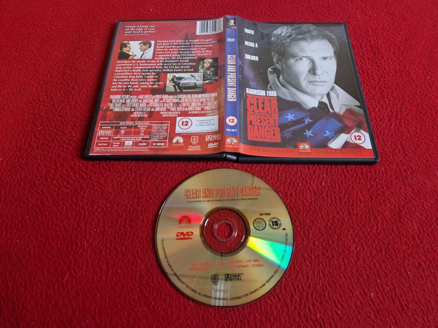 CLEAR AND PRESENT DANGER DVD