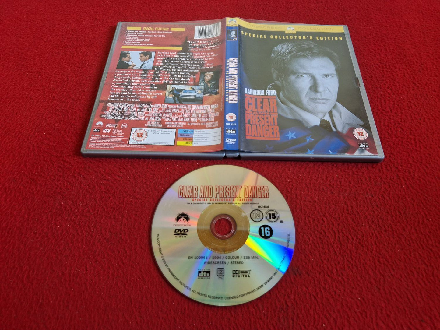 CLEAR AND PRESENT DANGER DVD