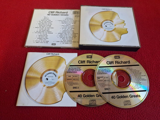 CLIFF RICHARD 40 GOLDEN GREATS CD BOX