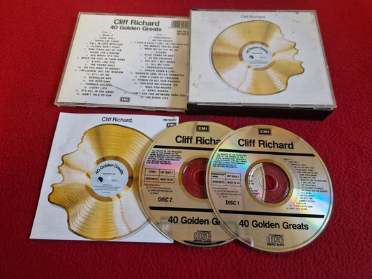 CLIFF RICHARD 40 GOLDEN GREATS CD BOX