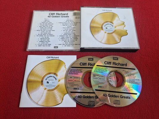 CLIFF RICHARD 40 GOLDEN GREATS CD BOX