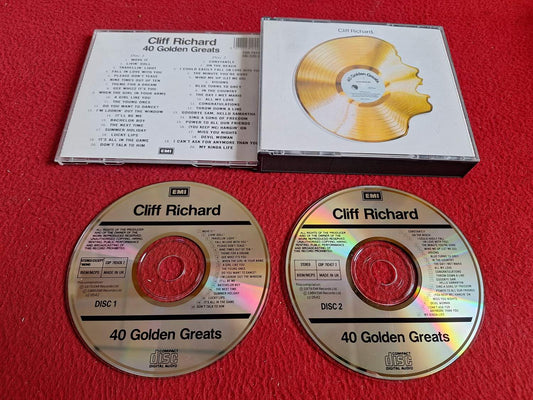CLIFF RICHARD 40 GOLDEN GREATS CD BOX