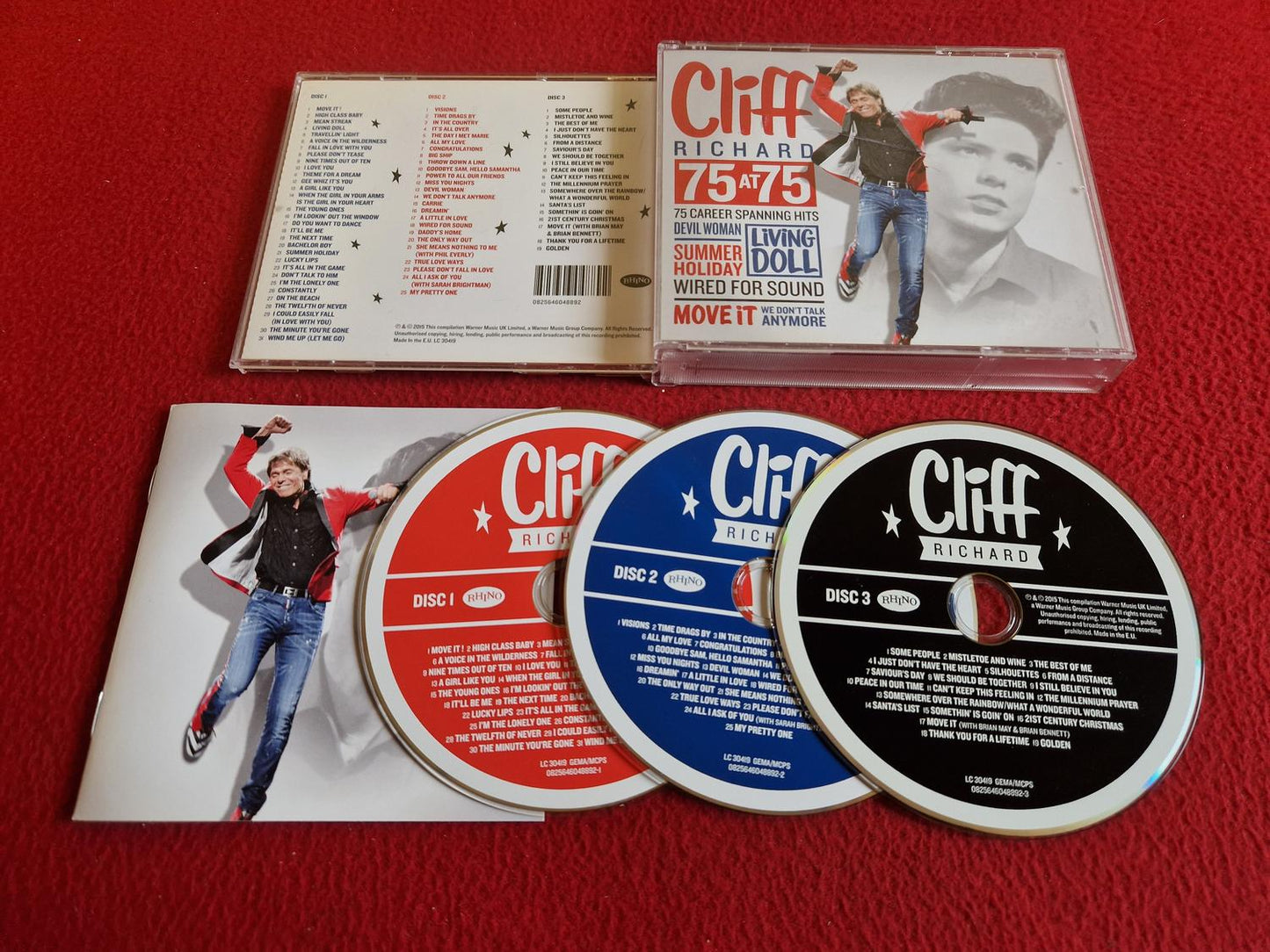 CLIFF RICHARD 75 AT 75 CD BOX
