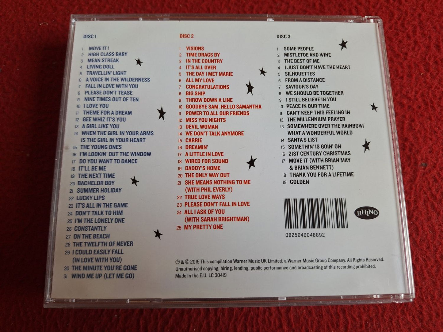 CLIFF RICHARD 75 AT 75 CD BOX