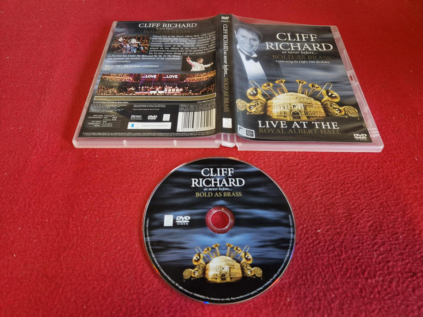 CLIFF RICHARD AS NEVER BEFORE BOLD AS BRASS till DVD