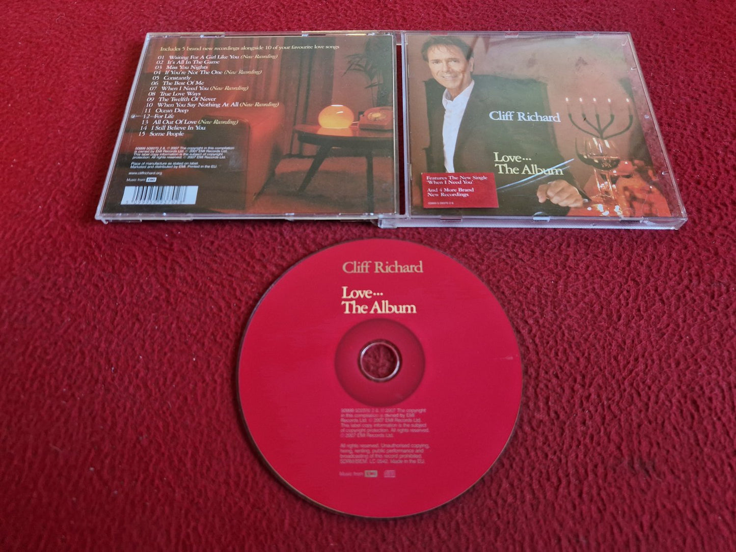 CLIFF RICHARD LOVE THE ALBUM CD