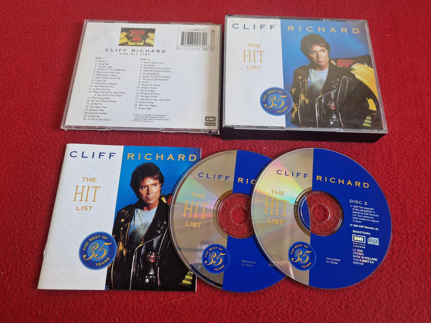 CLIFF RICHARD THE HIT LIST CD BOX