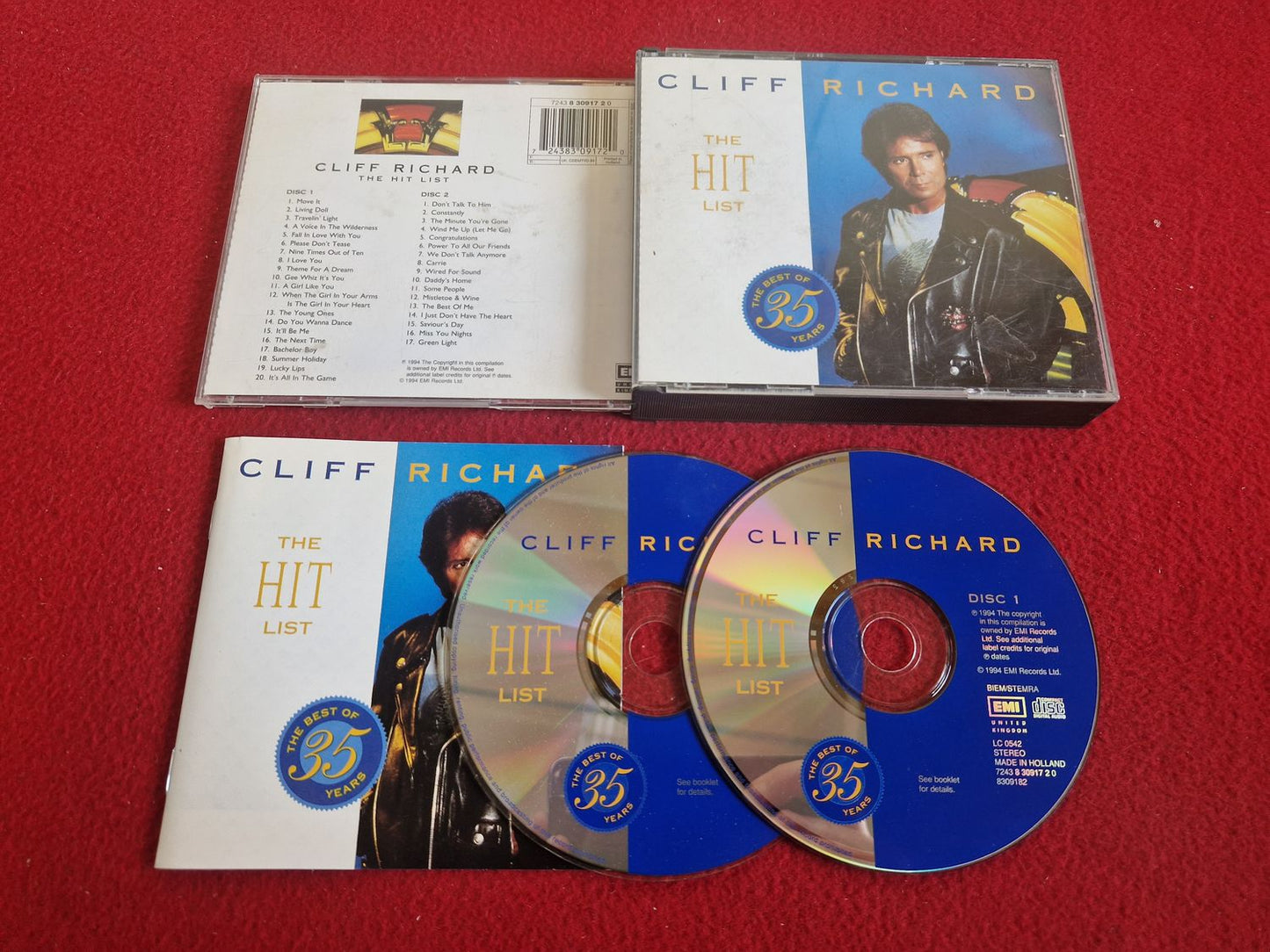 CLIFF RICHARD THE HIT LIST CD BOX