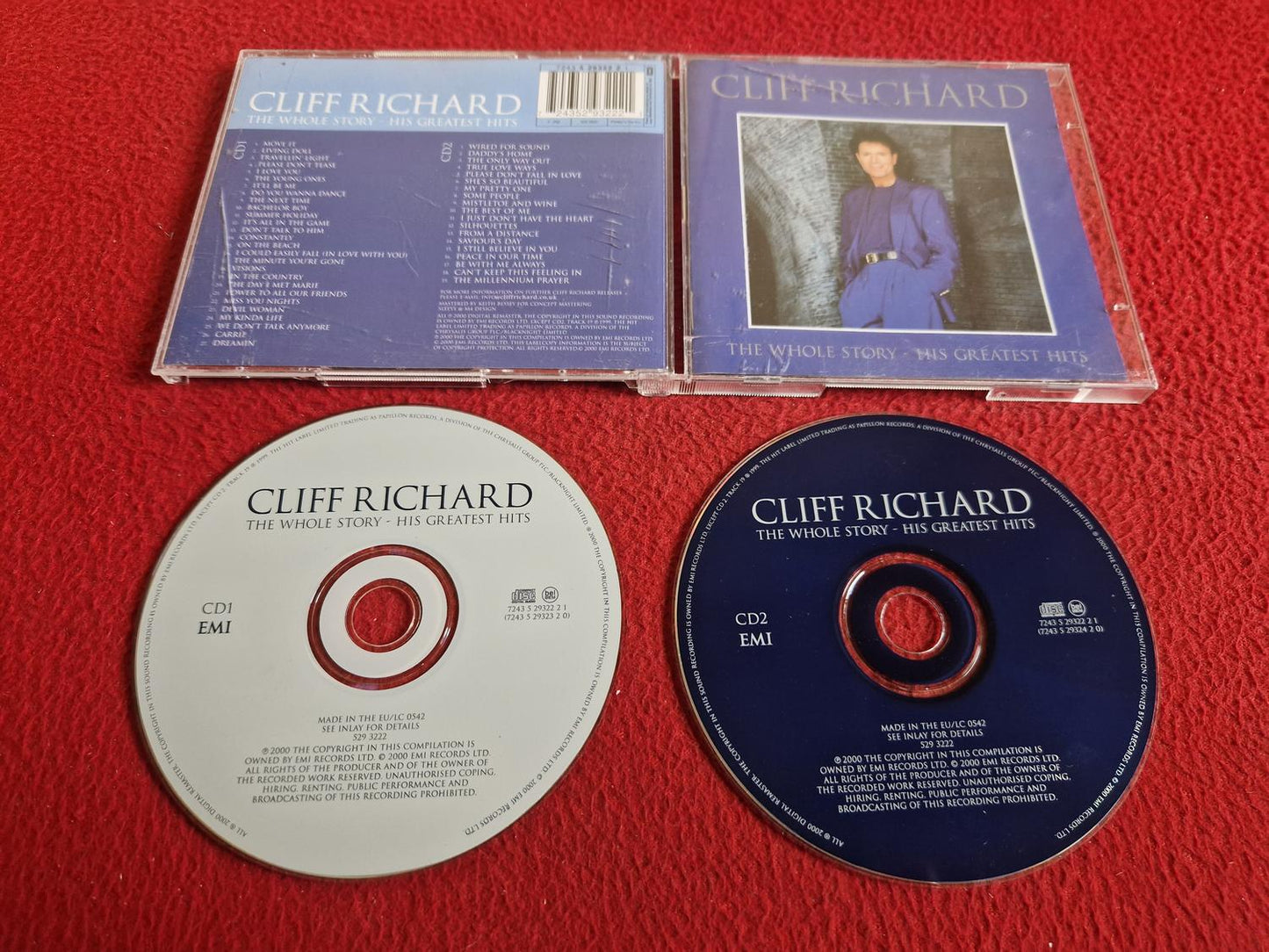CLIFF RICHARD THE WHOLE STORY HIS GREATEST HITS CD