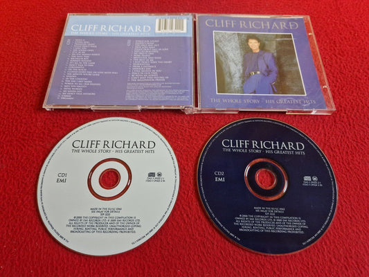 CLIFF RICHARD THE WHOLE STORY HIS GREATEST HITS CD