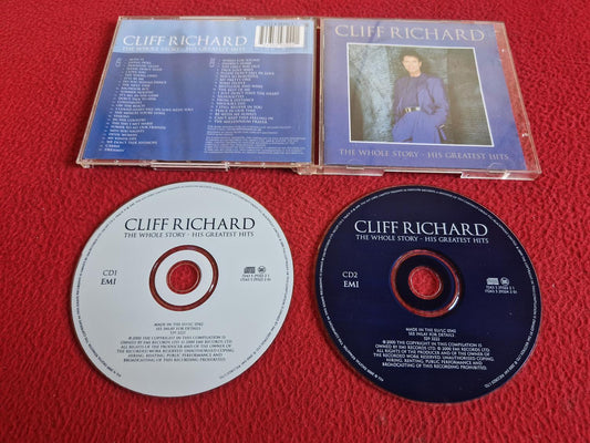 CLIFF RICHARD THE WHOLE STORY HIS GREATEST HITS CD