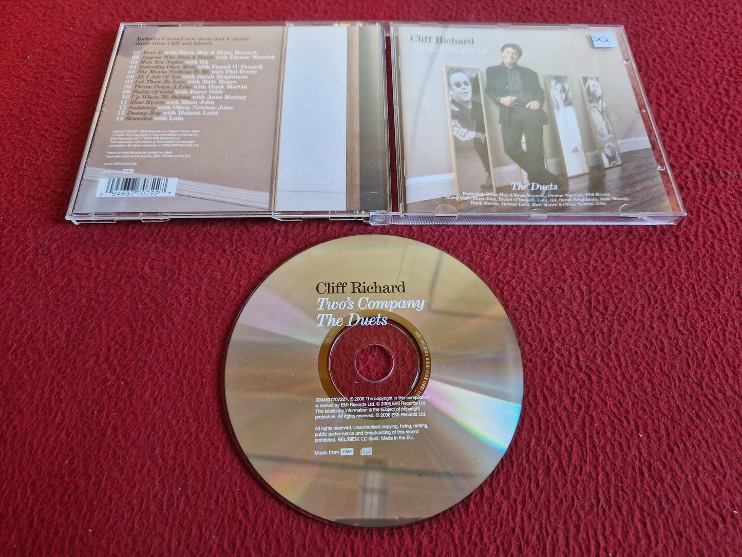 CLIFF RICHARD TWO'S COMPANY THE DUETS CD