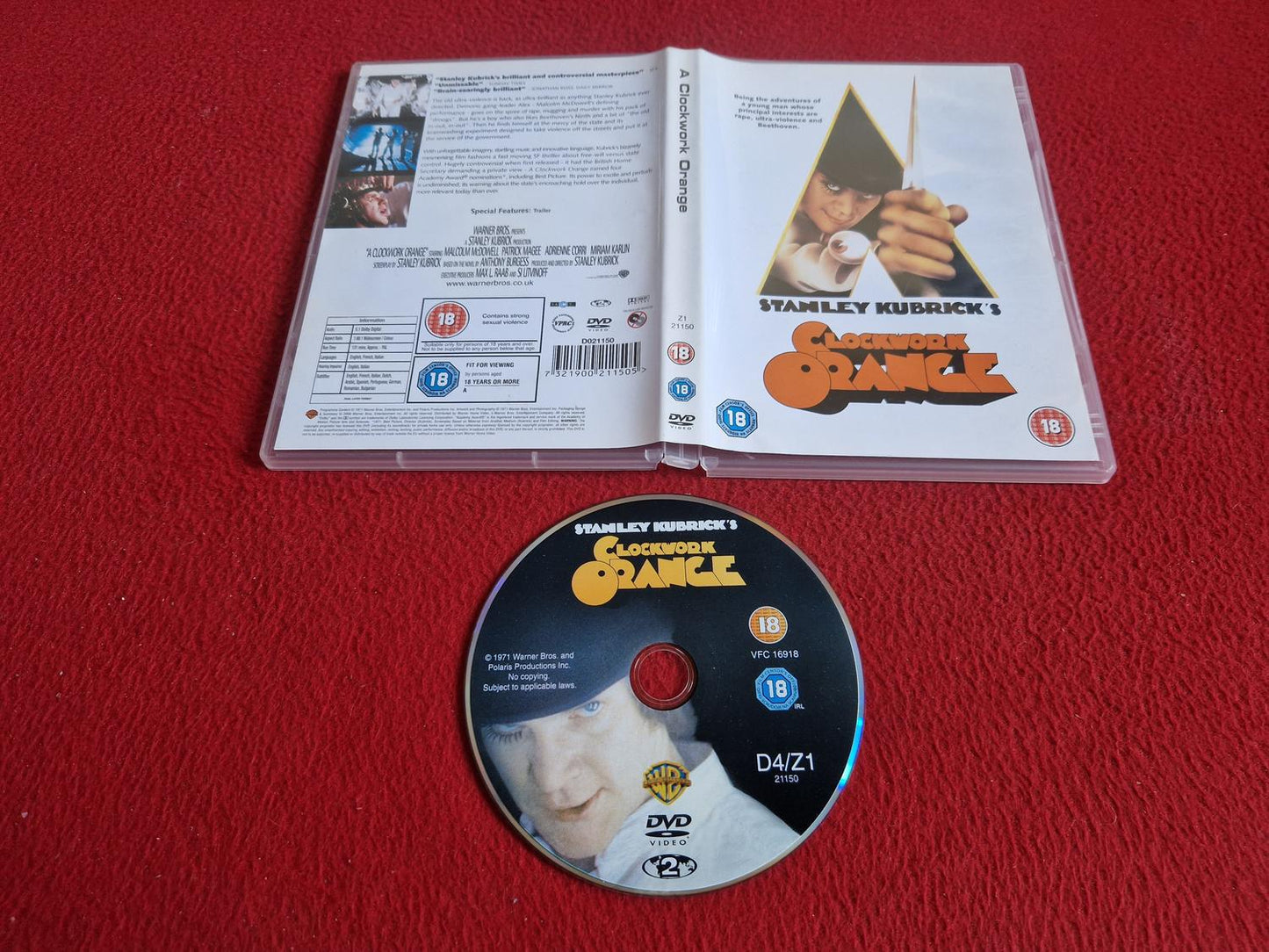 CLOCKWORK ORANGE DVD
