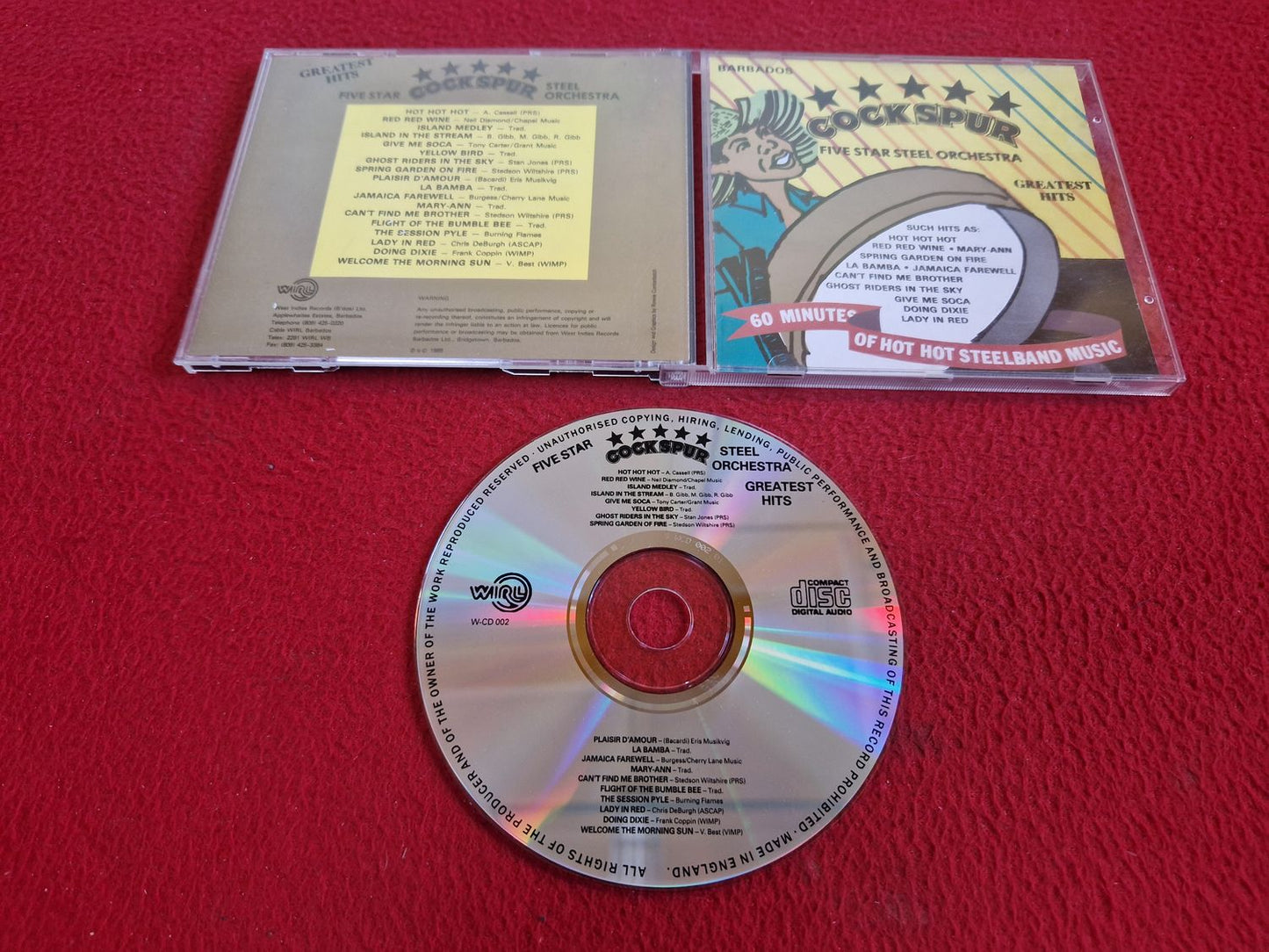 COCKSPUR FIVE STAR STEEL ORCHESTRA GREATEST HITS CD