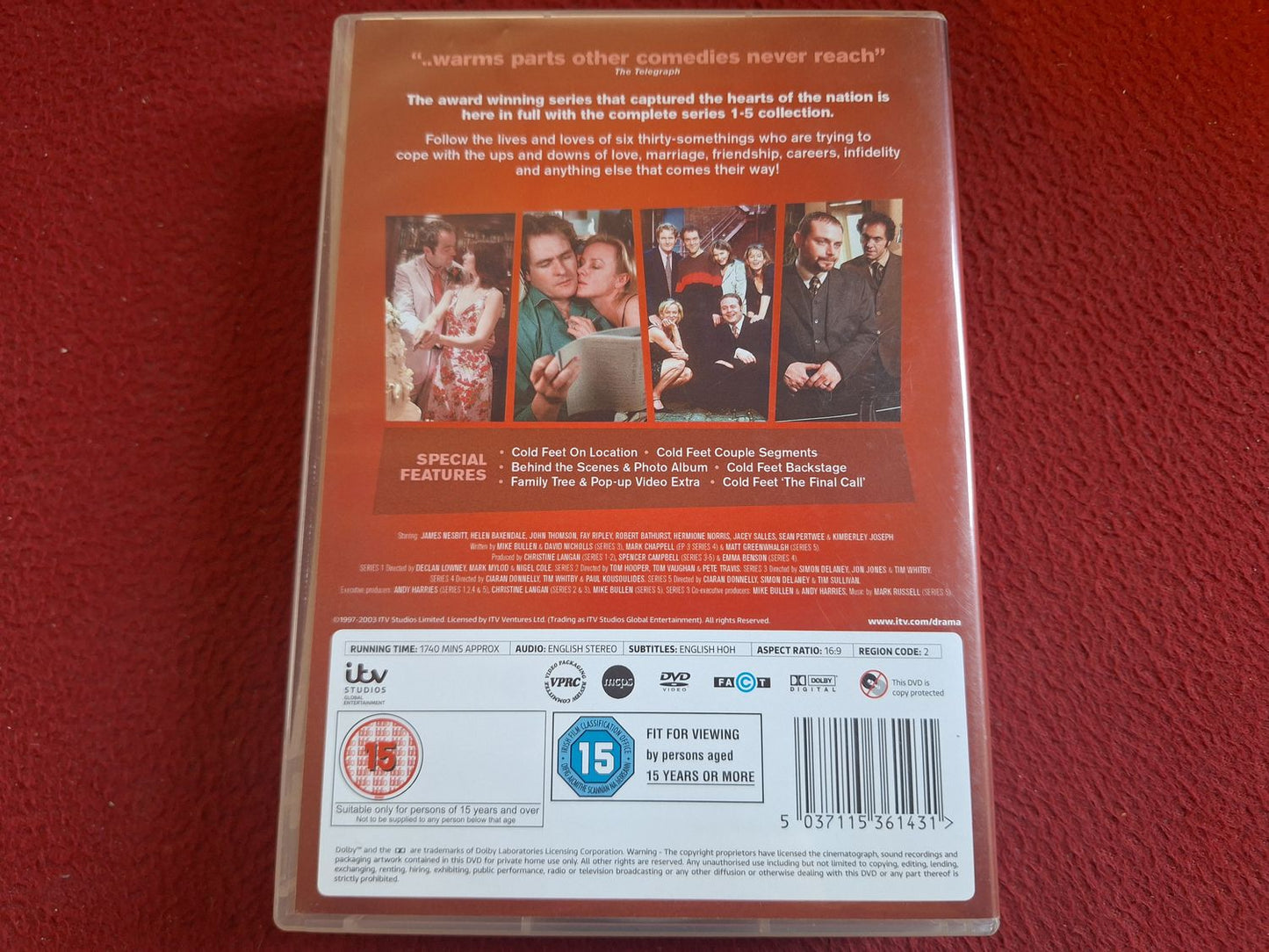 COLD FEET THE COMPLETE COLLECTION SERIES 1 - 5 BOX DVD