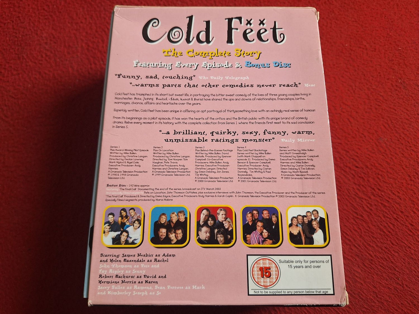 COLD FEET THE COMPLETE STORY EVERY EPISODE & BONUS DISC BOX DVD