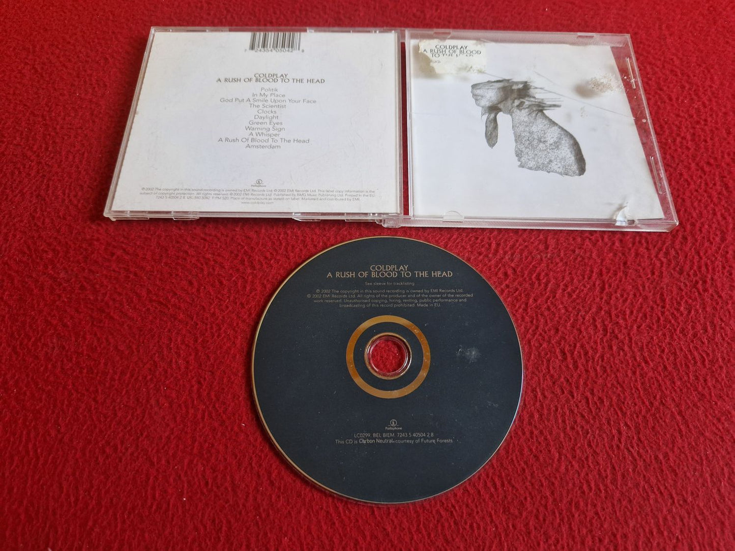 COLDPLAY A RUSH OF BLOOD TO THE HEAD CD
