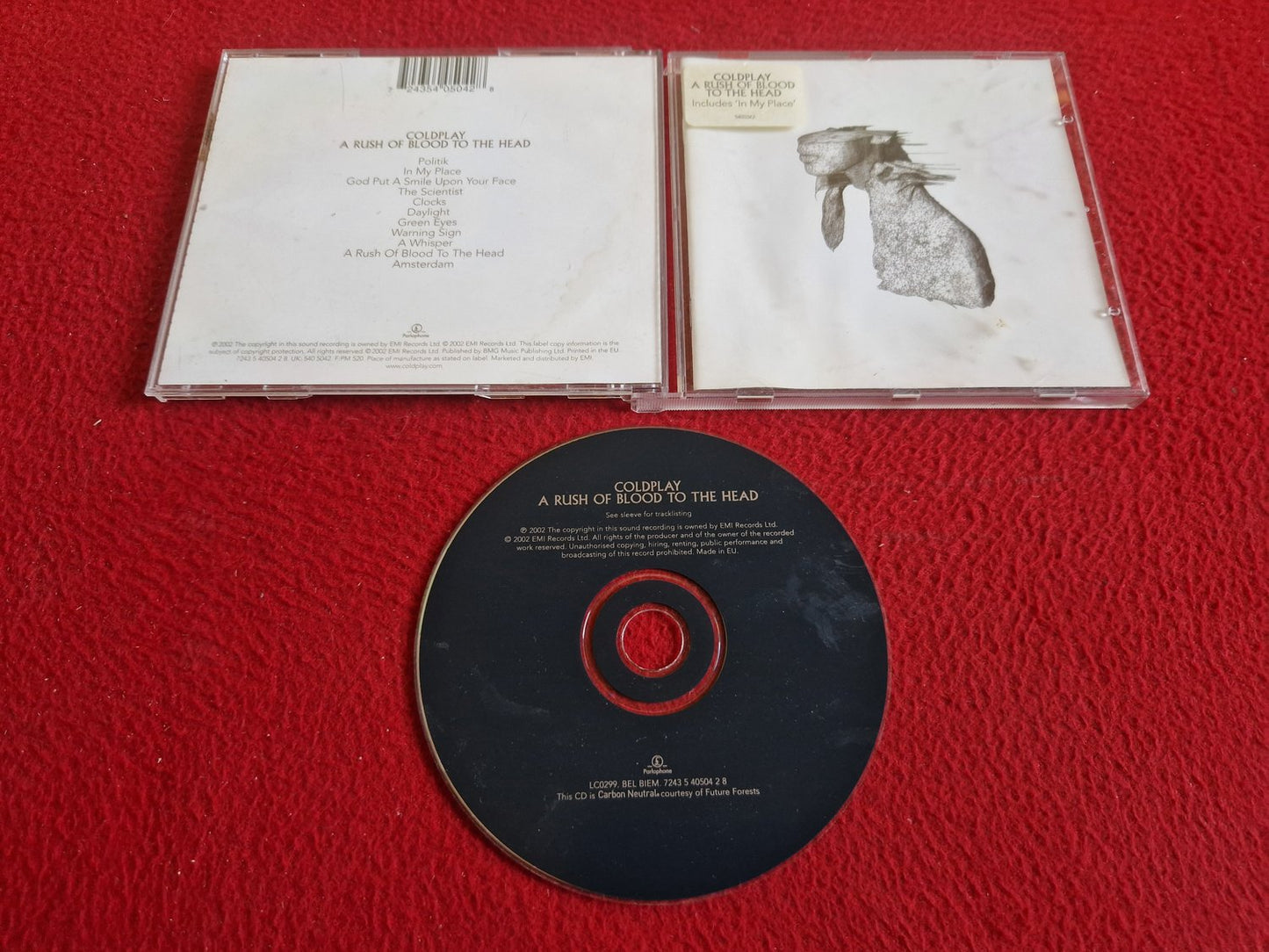 COLDPLAY A RUSH OF BLOOD TO THE HEAD CD