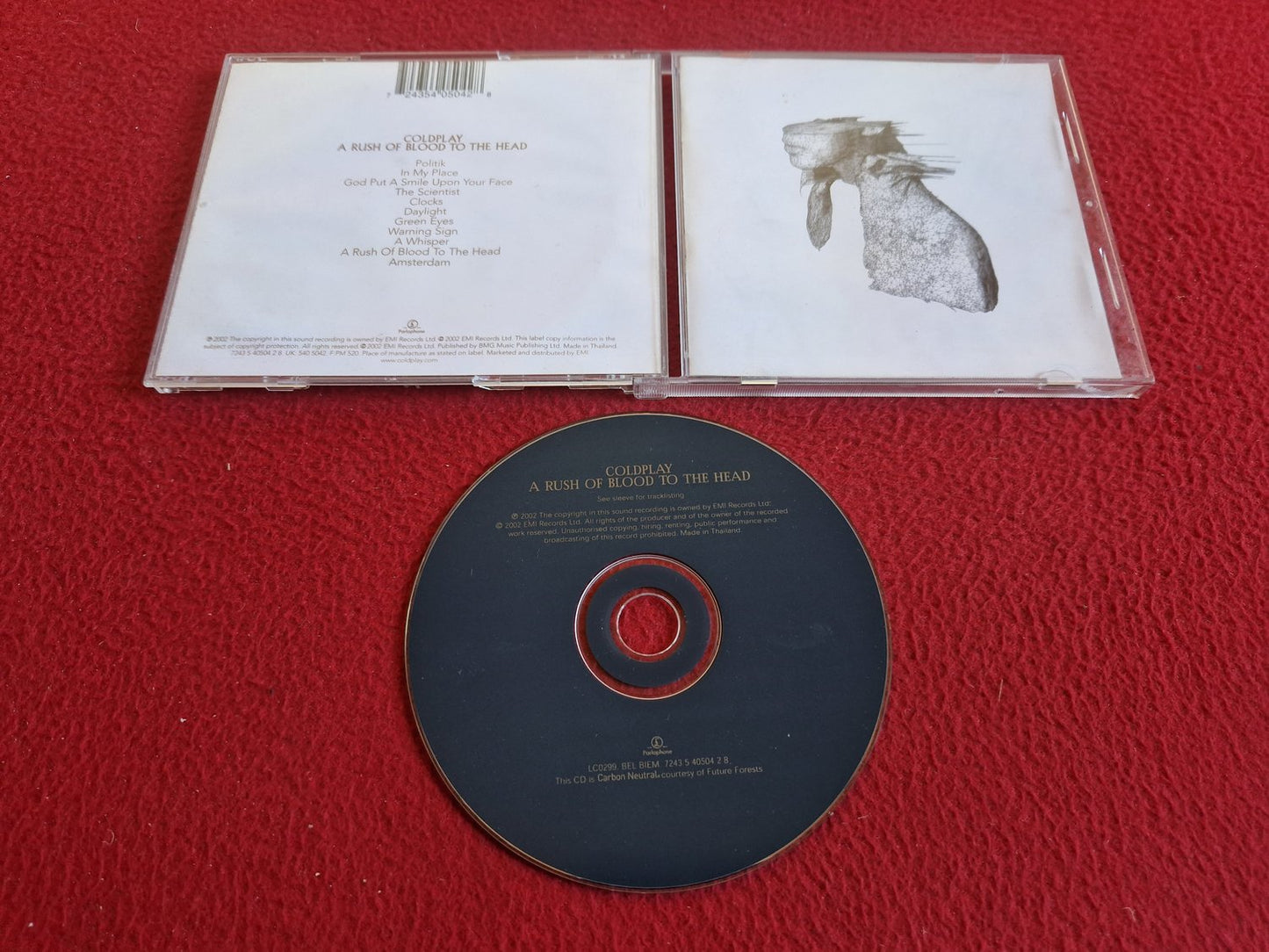 COLDPLAY A RUSH OF BLOOD TO THE HEAD CD
