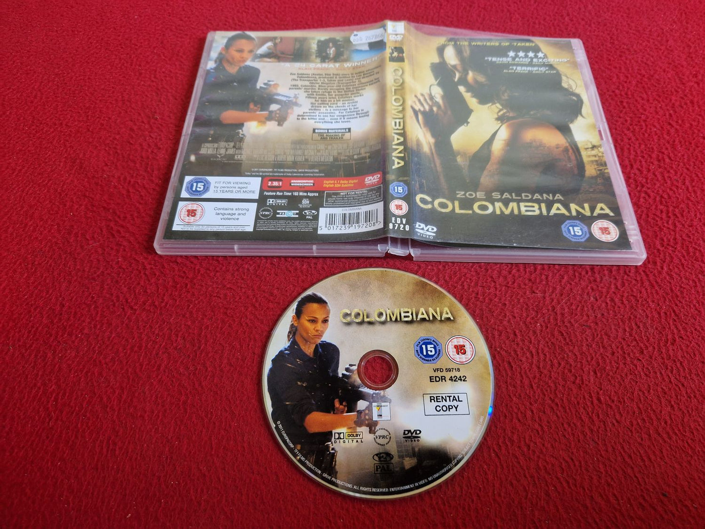 COLOMBIANA DVD