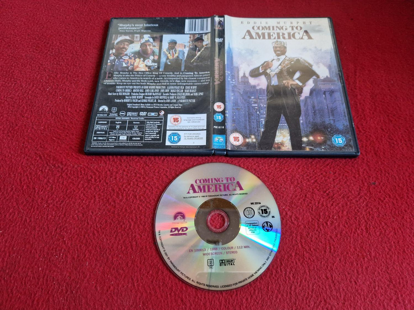 COMING TO AMERICA DVD