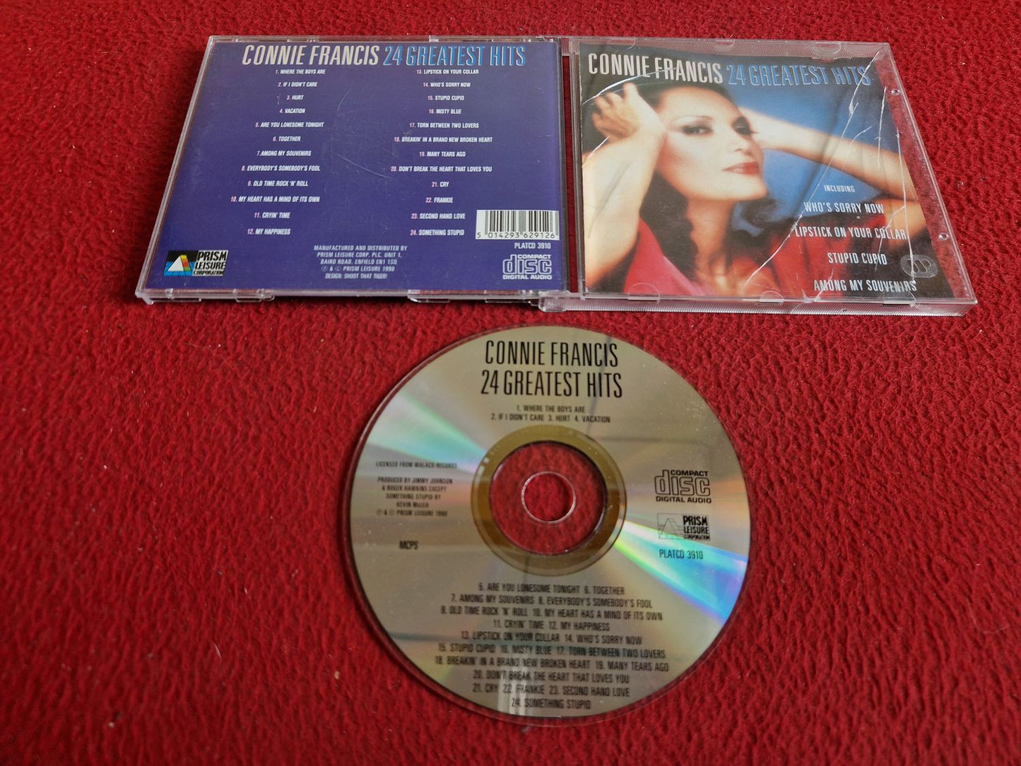 CONNIE FRANCIS 24 GREATEST HITS CD
