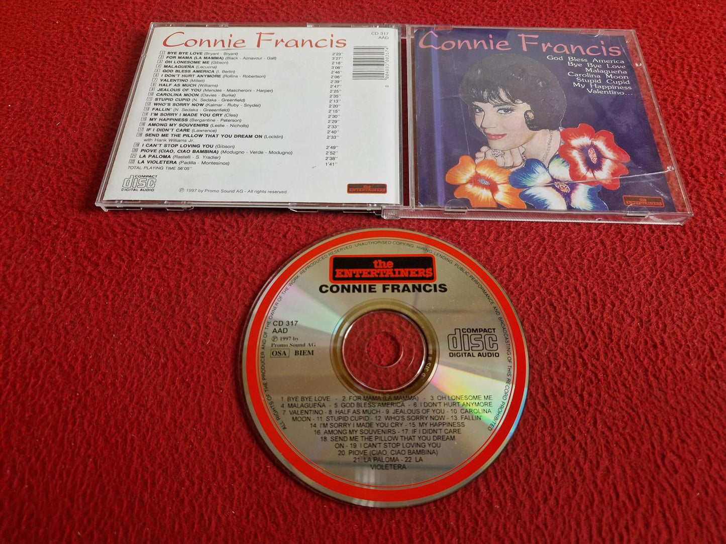 CONNIE FRANCIS THE ENTERTAINERS CD