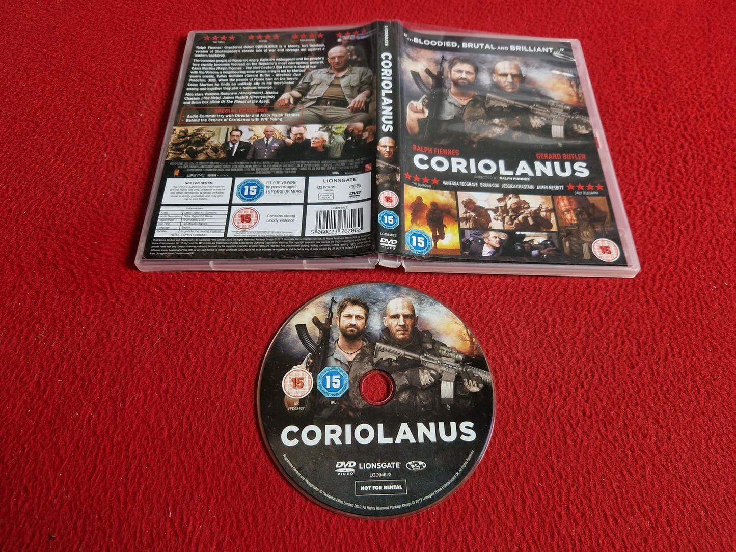 CORIOLANUS DVD