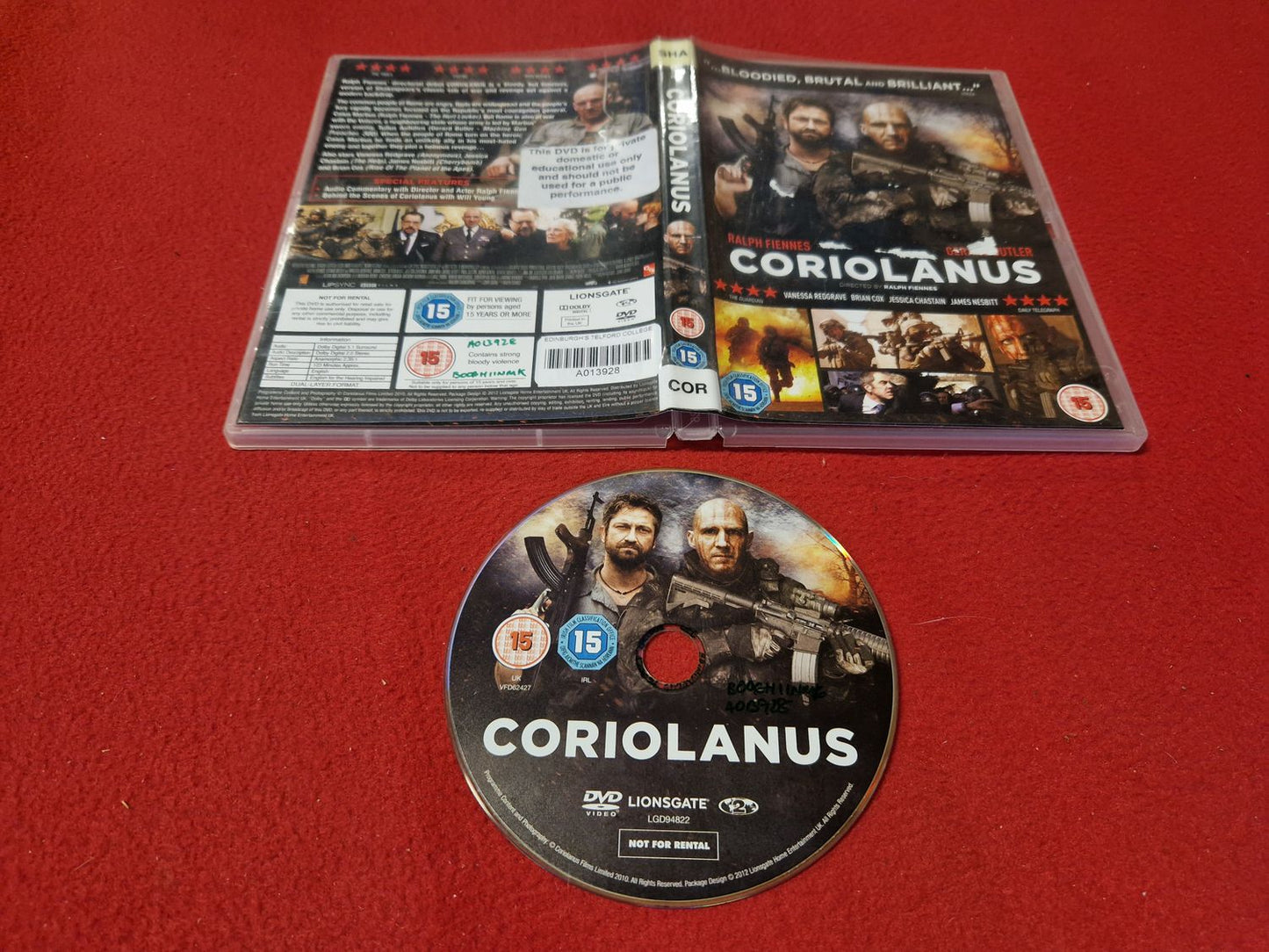 CORIOLANUS till DVD