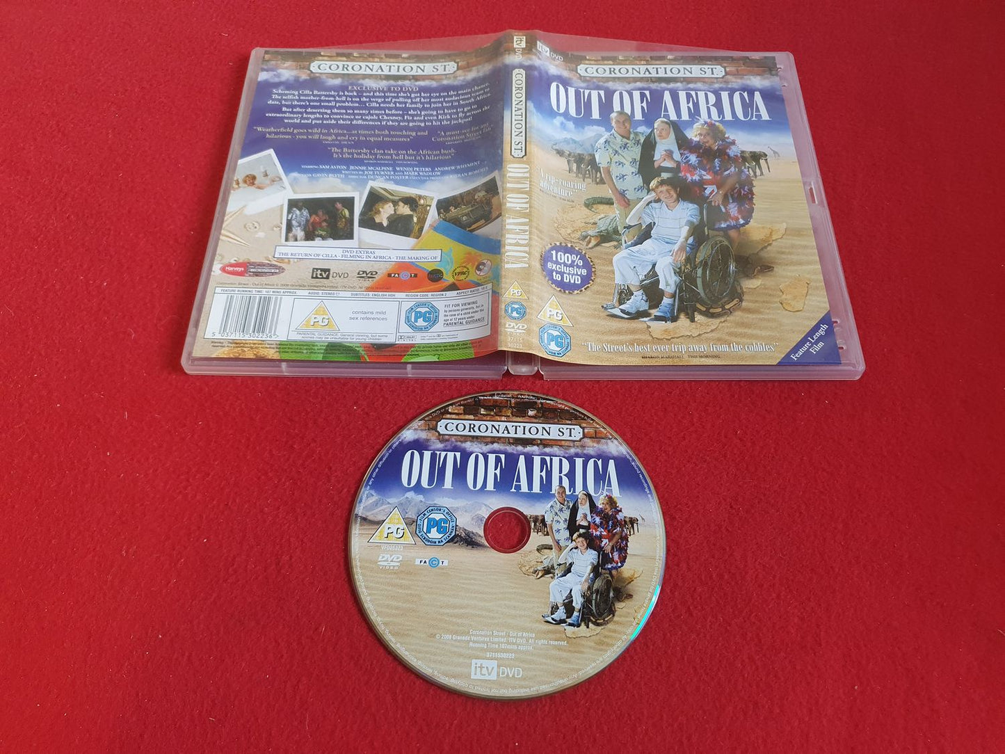 CORONATION ST OUT OF AFRICA till DVD