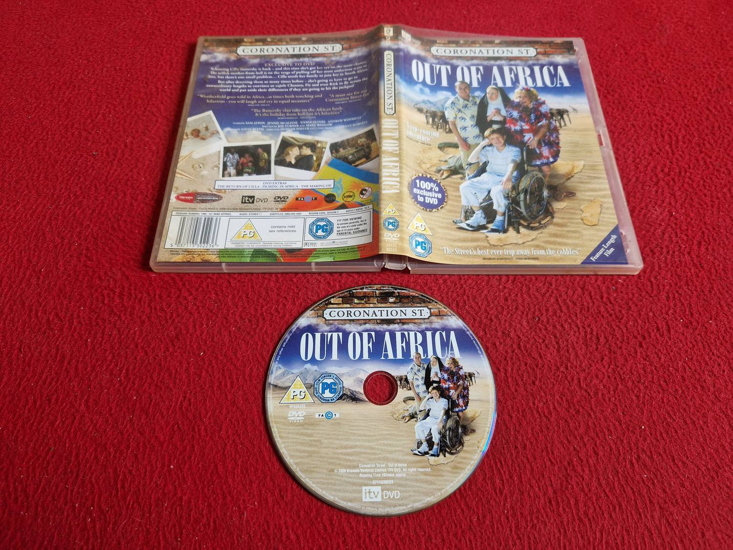 CORONATION STREET OUT OF AFRICA DVD